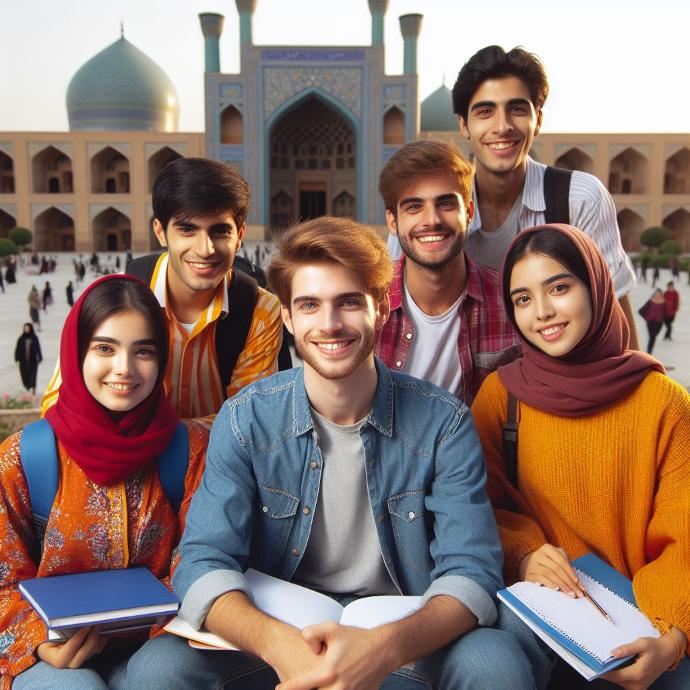 International students study in Iran